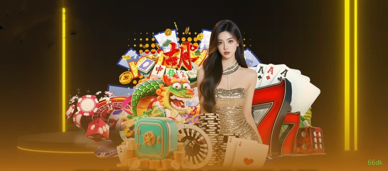 Big win animation on 66dk slot Jogo
